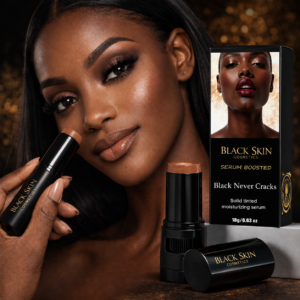 Black Never Crack Black Skin Cosmetics Bal Serum Skin Tint Stick Foundation